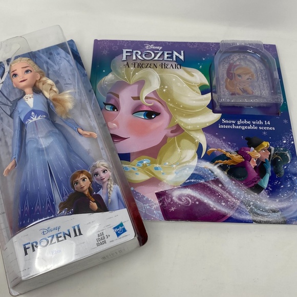 Hasbro Other - Frozen 2 Gift Set Elsa barbie fashion doll Snow globe and book